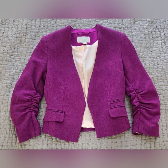 H&M Violet Recycled Wool Blazer - Picture 1 of 8